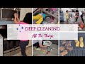 DEEP CLEANING ALL THE THINGS // KITCHEN + LIVING ROOM CLEANING MOTIVATION // CLEAN WITH ME