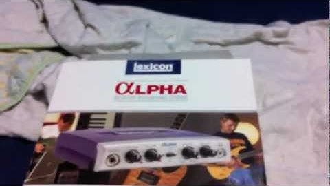 lexicon alpha home recording studio audio interface Review