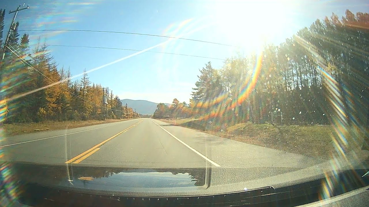 Beautiful autumn drive on Route 115 South, Route 3 South and Route 302 South in New Hampshire