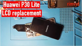 Huawei P30 Lite MAR LX1A LCD with frame replacement