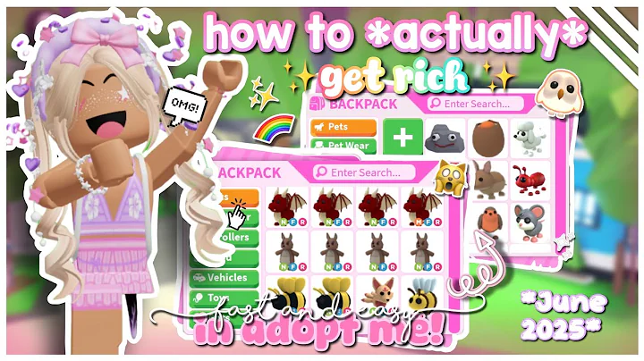 ✨how to *ACTUALLY* get RICH in adopt me in 2025! FAST AND EASY TIPS!😻