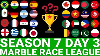 Marble Race League Season 7 DAY 3 Marble Race in Algodoo