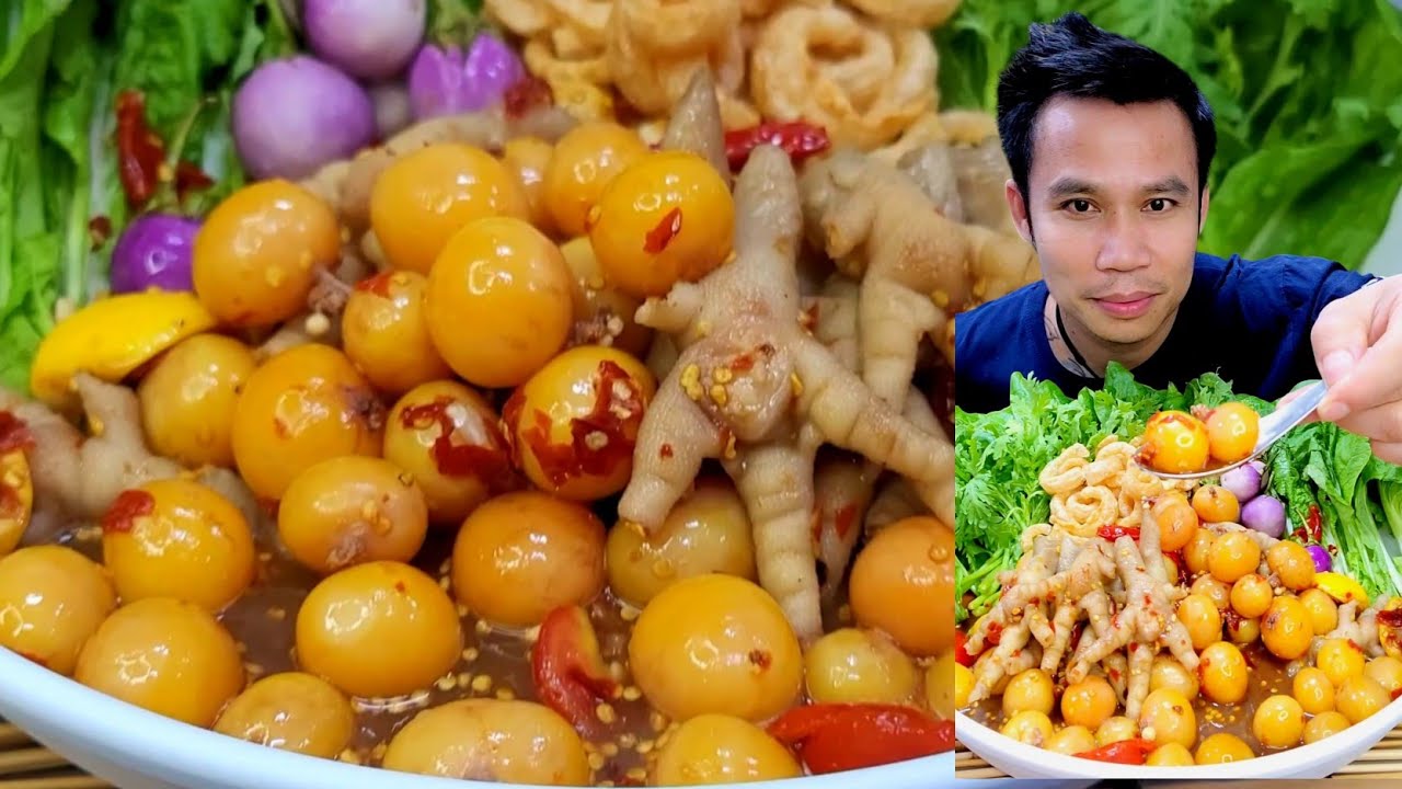 ตำพวงไข่เล็บมือนาง นัวๆรสจัดๆแซ่บๆ