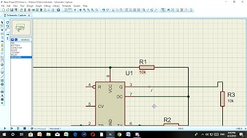 Time Adjustable Project : Proteus Simulation Software  (555 timer ic)