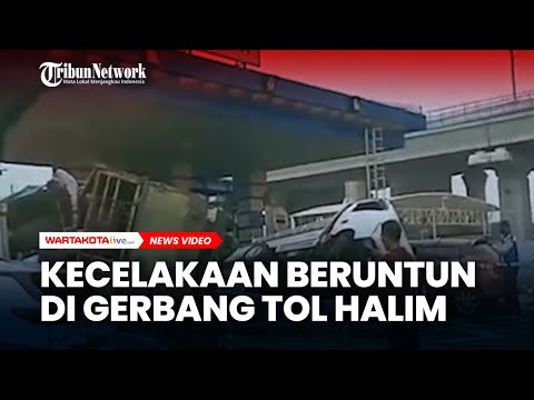 Kecelakaan Beruntun di Gerbang Tol Halim Melibatkan 5 Kendaraan