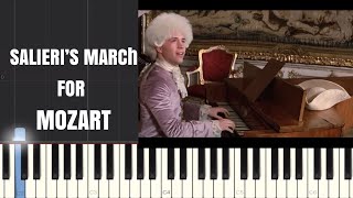 Mozart Salieri’s Welcome March ( Amadeus Scene) Piano Tutorial