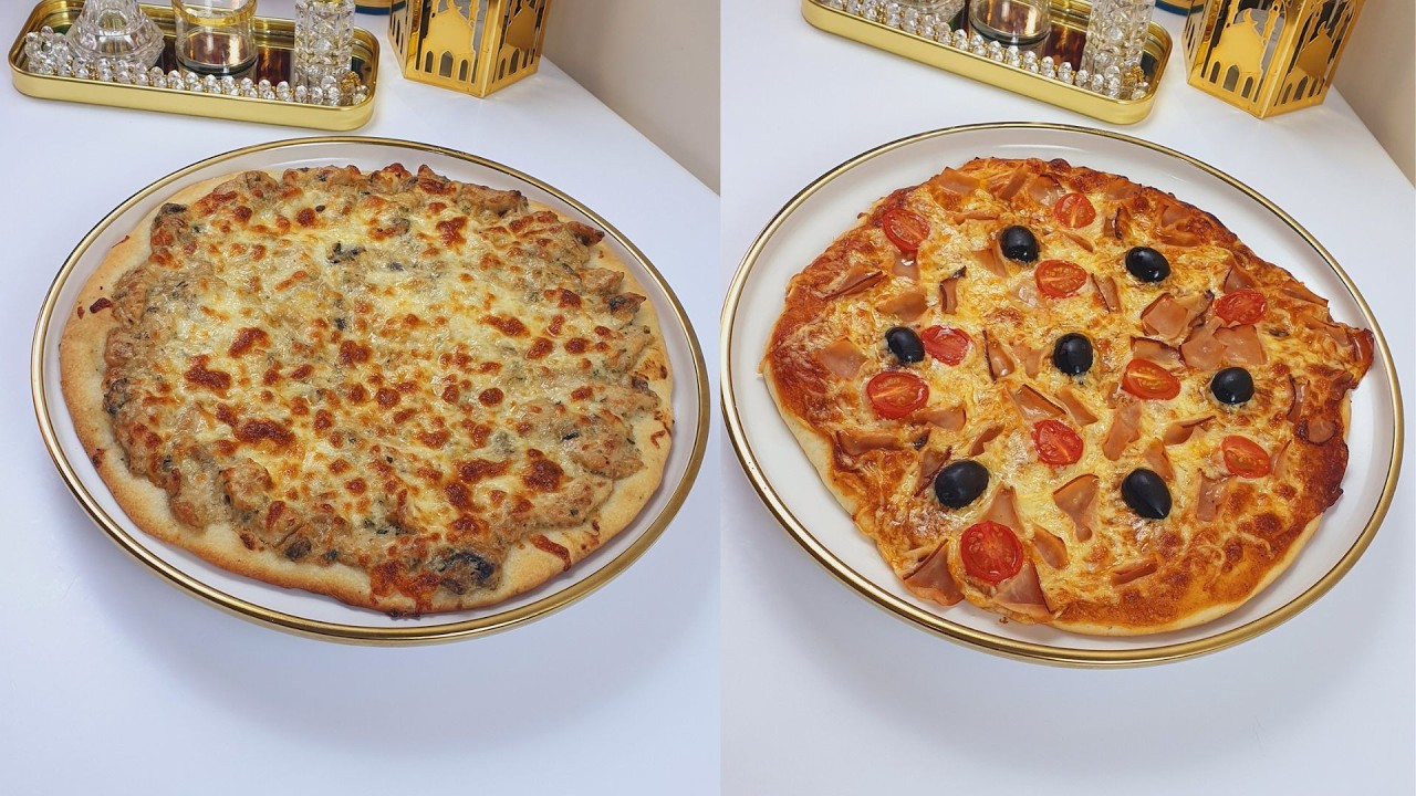 رمضان 2026 : وصفتي المعتمدة للبيتزا، عجينة خفيفة هشيشة مع حشوة الداند فومي والحشوة الثانية مفاجأة
