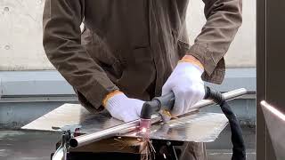 縞板をプラズマでカット