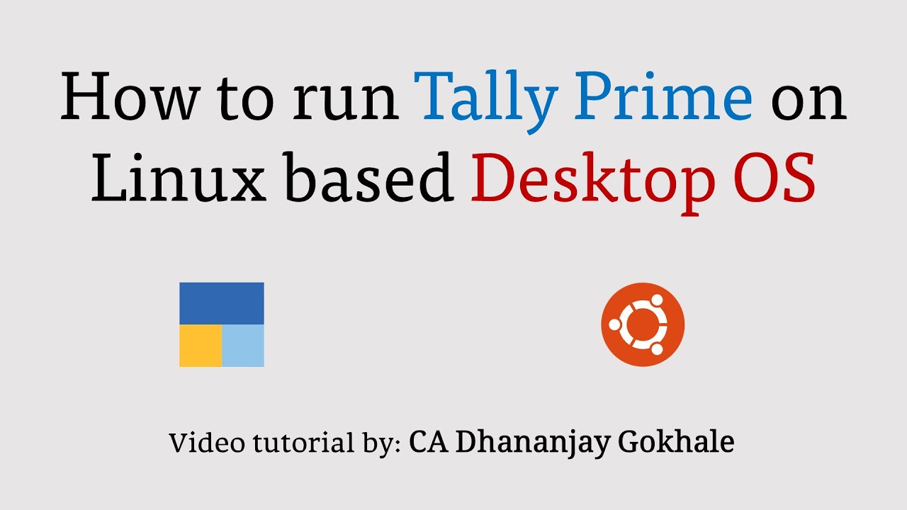 How To Run Tally Prime On Linux Based Desktop OS YouTube