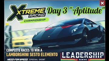 LAMBORGHINI SESTO ELEMENTO SERIES "DAY 3 - APTITUDE" #XTREME_RACING_CHAMPIONSHIP #SPECIAL_EVENT