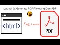 Laravel  Generate PDF File using DomPDF