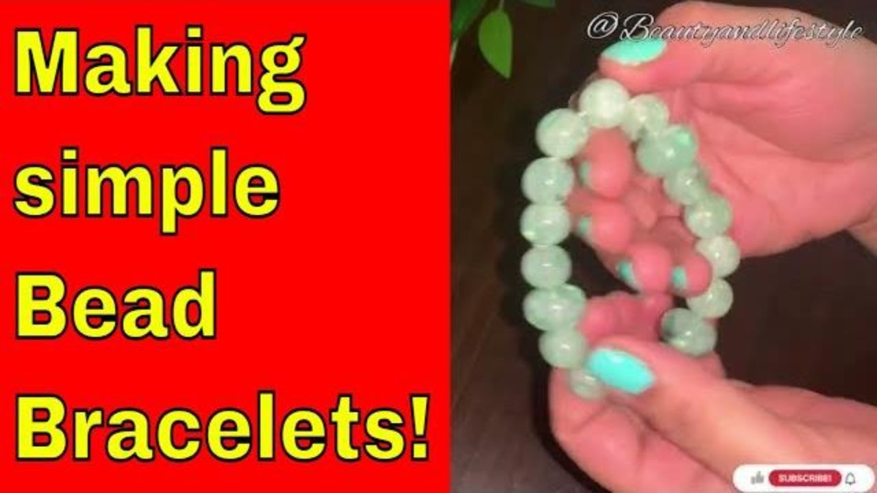 How To Make A Beaded Elastic Bracelet YouTube