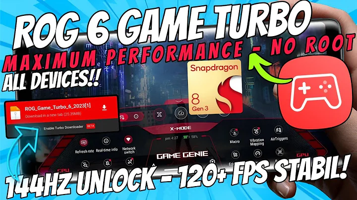 Rog Turbo Booster For Android Game ! Max FPS Fix Lag - No Root