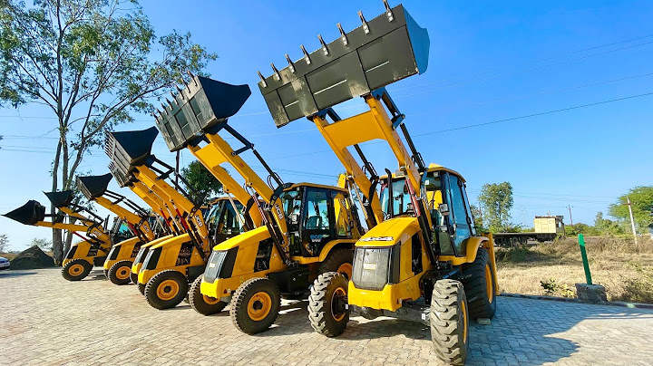 Finally New JCB 3dx Eco Expert 4WD Unloading at Showroom Yard