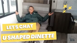 Let's Chat #38 U shaped dinette camper bed EXPLAINED 🛌