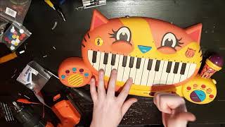 Famous Kitty Cat Keyboard: Adding an output jack and jamming on the B. Meowsic toy keyboard. Profile