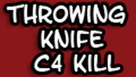 MW2 Throwing Knife Hits C4 Killcam!