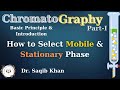 Chromatography- Basic Introduction | How to Select Mobile and Stationary Phase