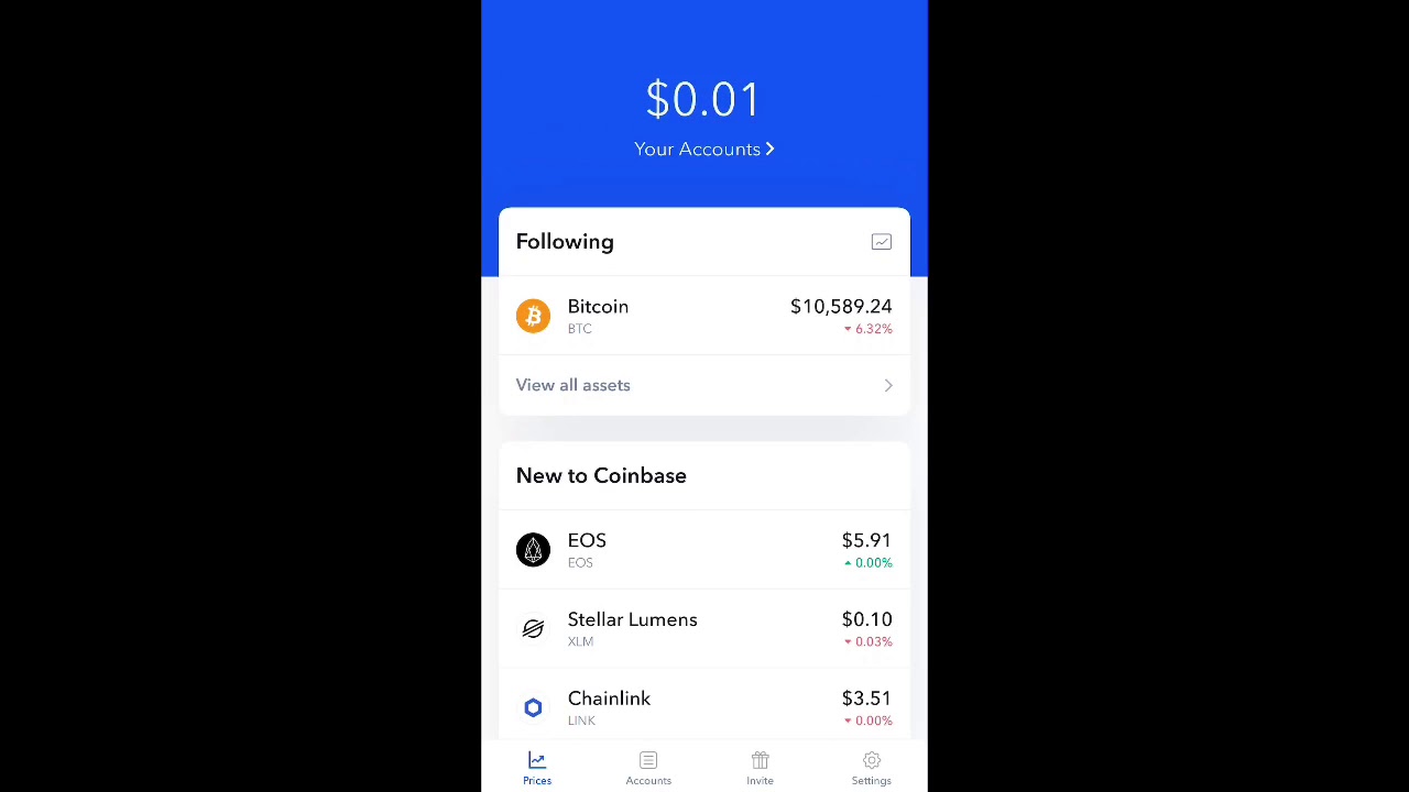 Coinbase Mobile App Tutorial -- Beginners - YouTube