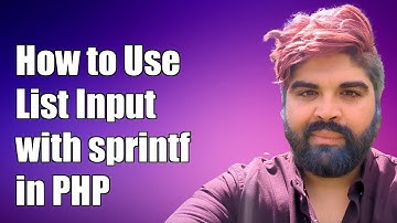 How to Use List Input with sprintf in PHP: Bypass Ellipsis Function