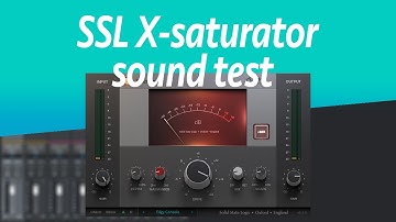 SSL Native X-saturator plugin sound test