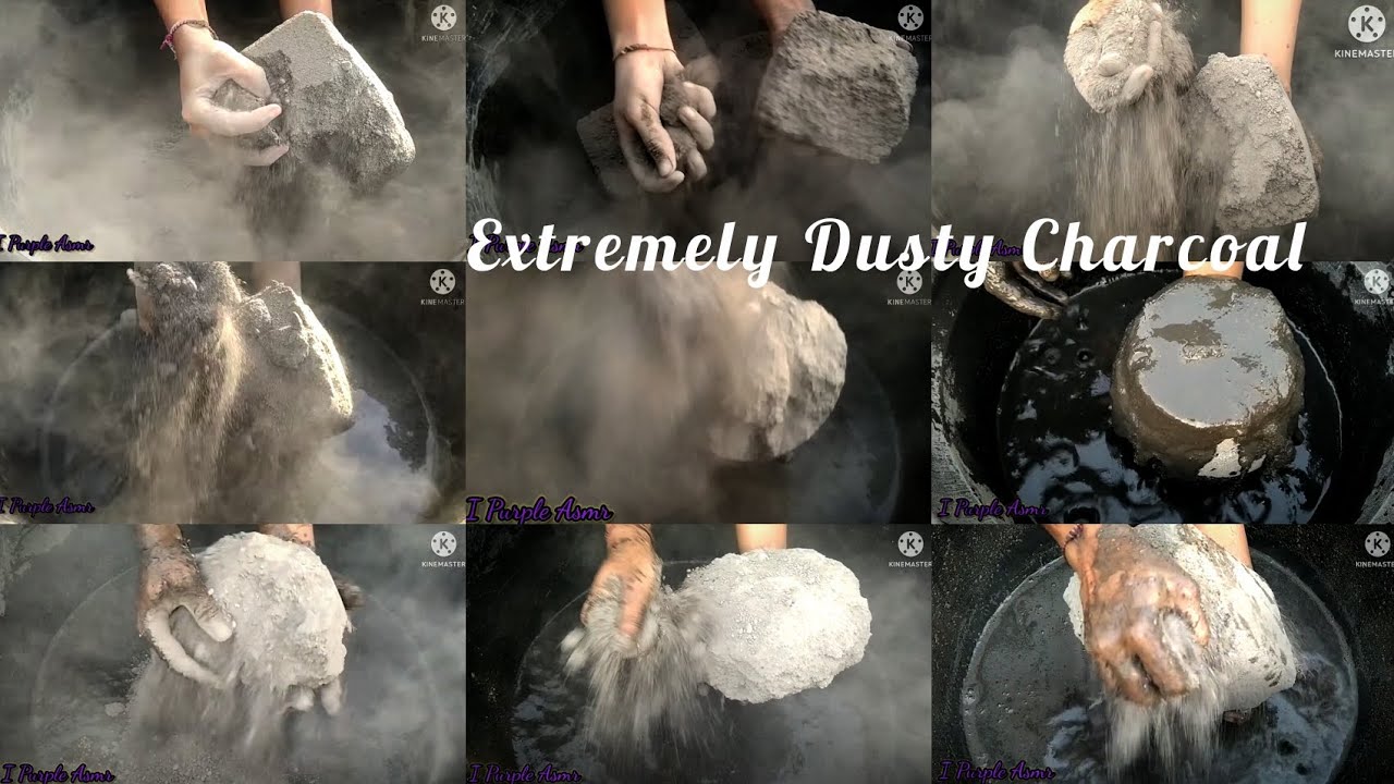 OMG🔥😷Nonstop Characaol Water Crumbling Super duper Dusty and Satysfying • Don't Skip⚠️ • ASMR EDIT 🍯