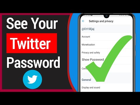 How To See My Password Once I'm Logged Into Twitter (2022) | How To Find Twitter Password