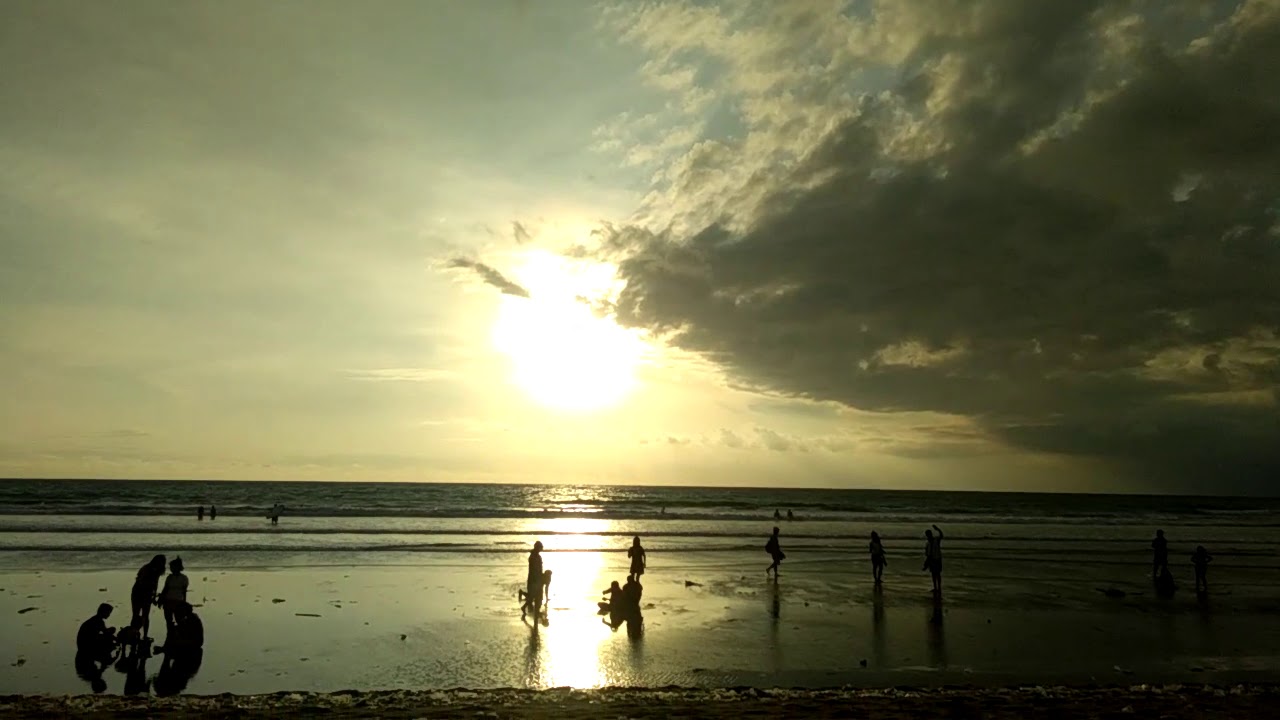 Pantai Kuta Bali Sore Hari YouTube