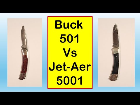 Comparing the Buck 501 To The JET-AER 5001 Lockback Knife