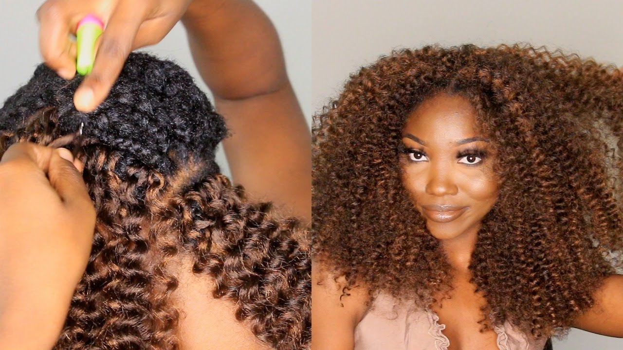 The Most NATURAL Looking Kinky Curly CROCHET Hair  Everybody Will Think  It's Your Own Hair 