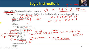 lab 5 compare instruction in x86
