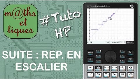 SUITES : Afficher une représentation en escalier d