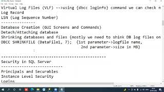 SQL Server DBA Training Videos SQLDBA ClassDay12 Details