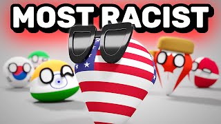 COUNTRIES RANKED BY RACISM | Countryballs Animation