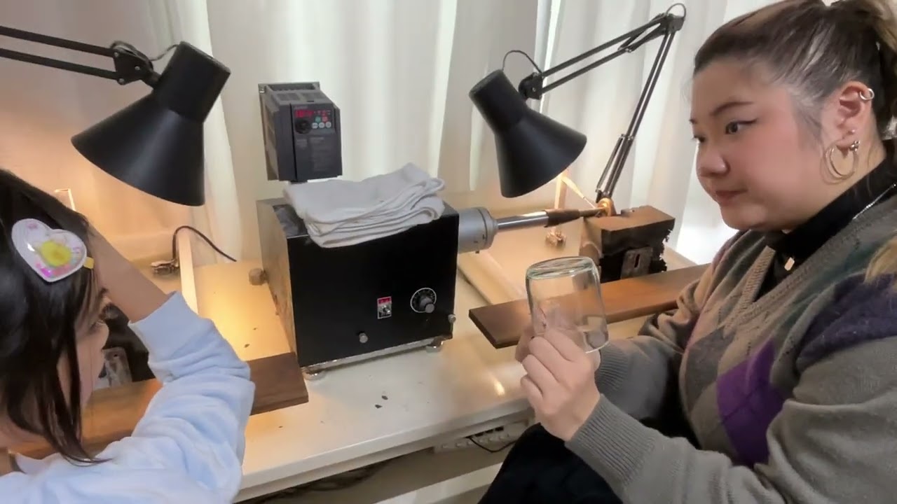 Asakusa浅草 Engraving glass cup