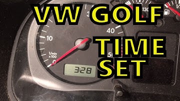 Time Clock Setting on VW Golf How to