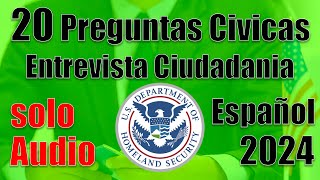 Preguntas de la ciudadania americana en español 20 preguntas cívicas entrevista de ciudadania 2024