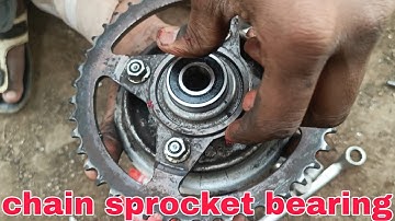 Hero Splendor chain sprocket bearing change change