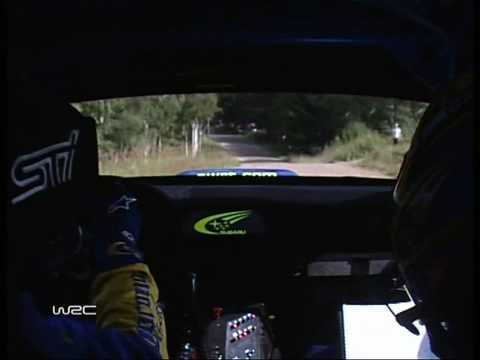 (HD)Onboard Petter Solberg Subaru Impreza WRC Finland Rally 2004 - Ouninpohja P1