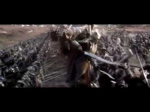 The Hobbit: The Battle of the Five Armies - Dwarves and Elves Charge on Orcs