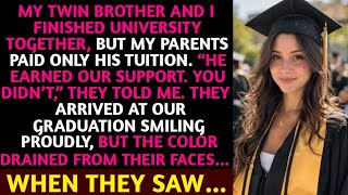 My Parents Paid Only For My Twin Brother’s University. At Graduation, They Turned Pale When…