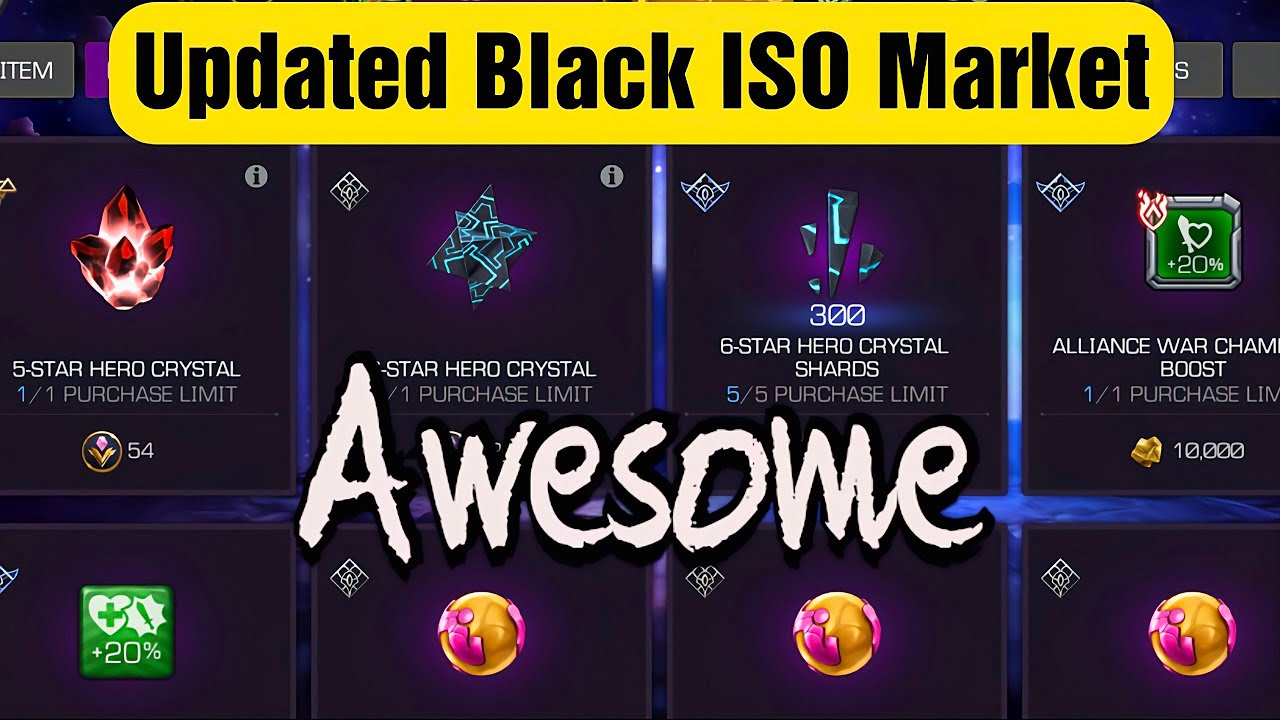 Awesome Updated Black ISO Market | A+ Score |