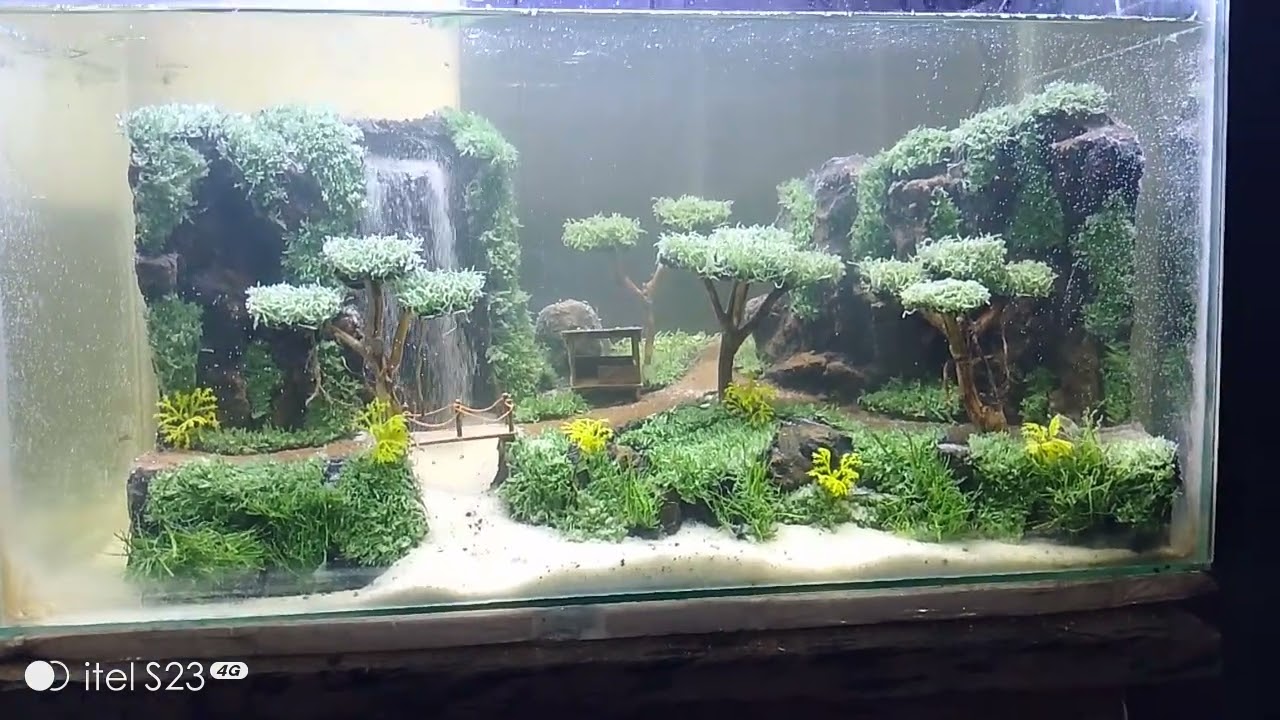 Air terjun dari styrofoam(gabus)