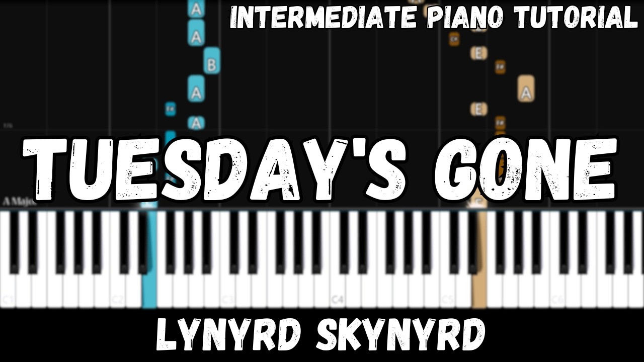 Watch Lynyrd Skynyrd - Tuesday's Gone (Intermediate Piano Tutorial) on YouTube Watch Lynyrd Skynyrd - Tuesday's Gone (Intermediate Piano Tutorial) on YouTube