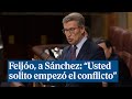 Feijóo replica a Sánchez: &quot;Usted solito empezó el conflicto con Argentina&quot;