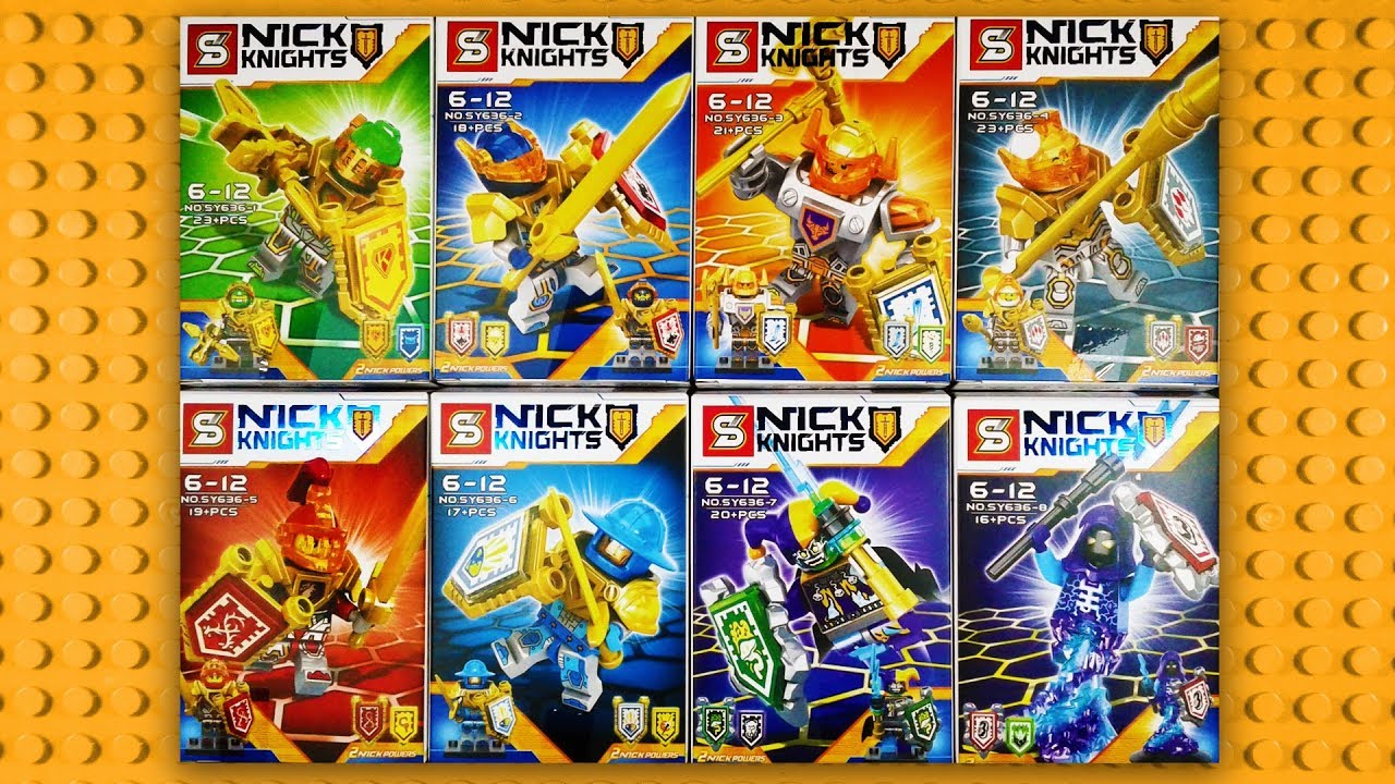 I open up six packs of the LEGO Nexo Power blind bags - part of the Nexo Knights 2017 assortment. Th. 
