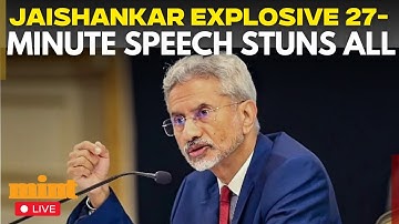 Jaishankar LIVE: EAM Breaks Down US–China Power Play In Explosive 27-Minute Address