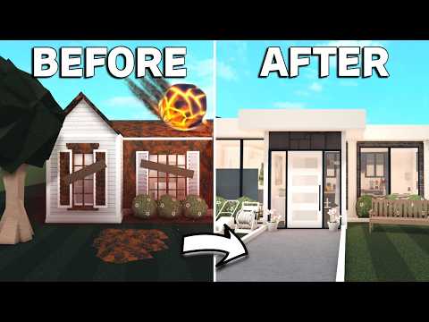 I REBUILT HER HOUSE AFTER A METEOR STRUCK IT IN BLOXBURG