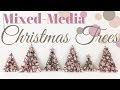 Mixed-Media Christmas Trees | Frugal Holidays Crafts | Christmas DIY &amp; Decor Challenge