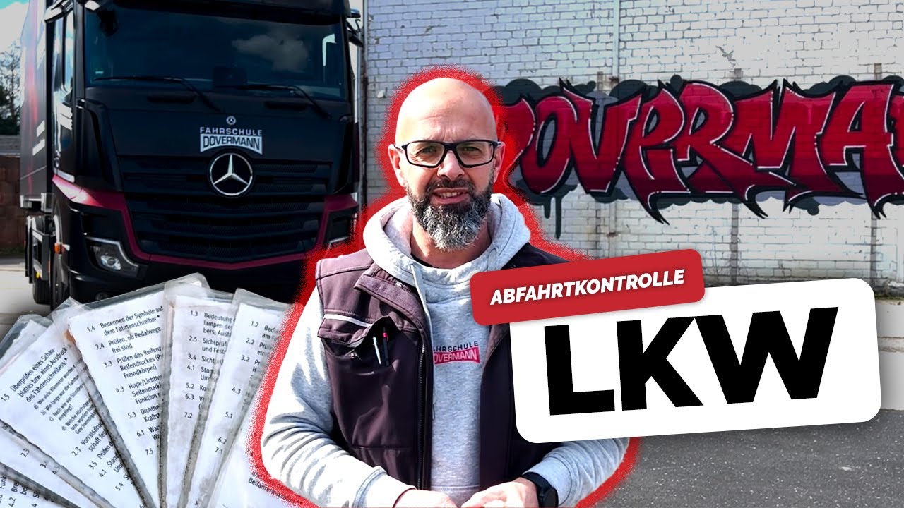Abfahrtskontrolle LKW: Klasse C/CE – Alle Fragen und Antworten chronologisch erklärt